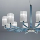 Lustre en Verre de Venise et Métal Fait à la Main en Italie - Graham Viadurini