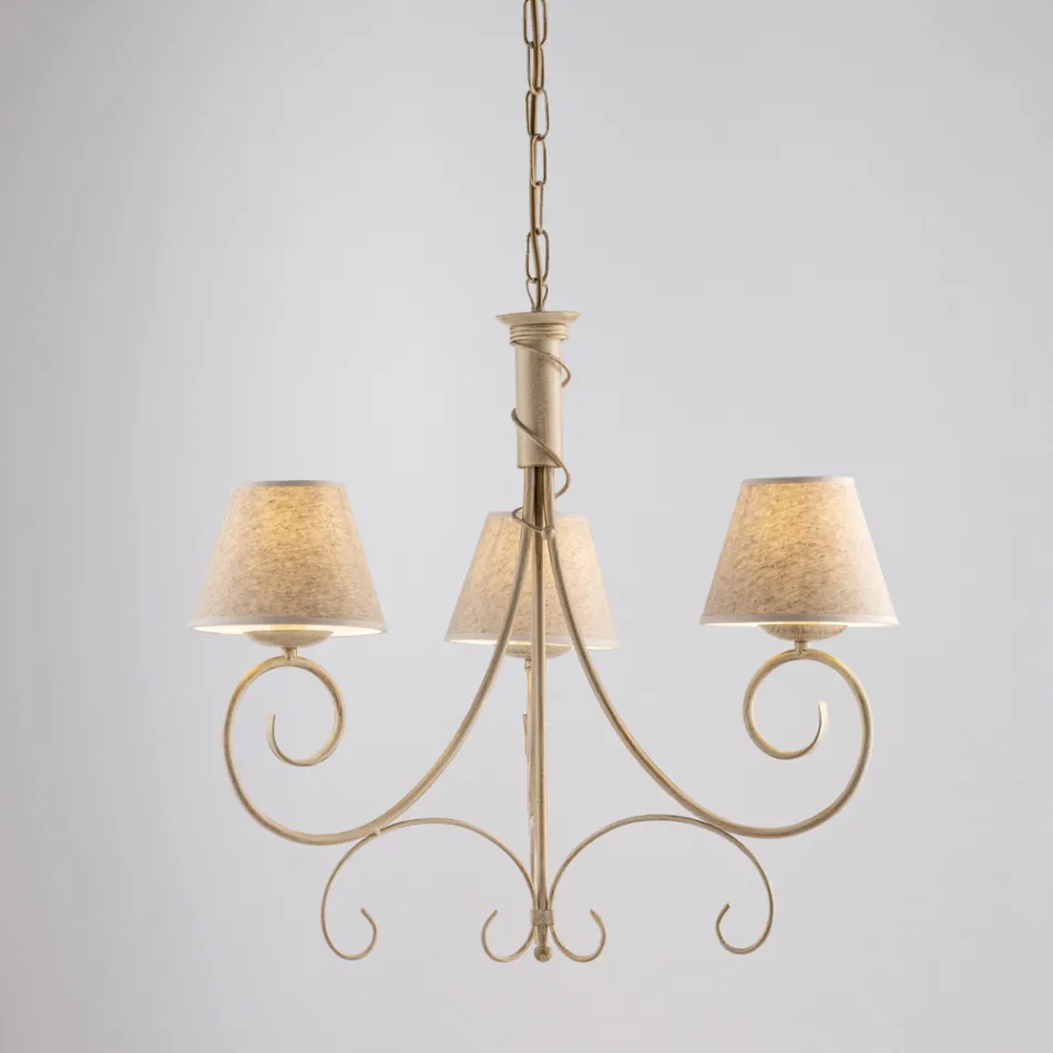 Lustre à deux lumières en verre et métal pour espaces raffinés – Draco Viadurini