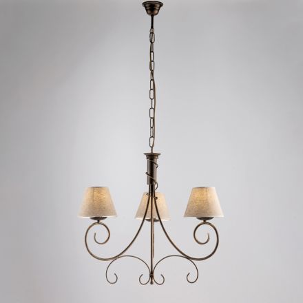 Lustre à deux lumières en verre et métal pour espaces raffinés – Draco Viadurini