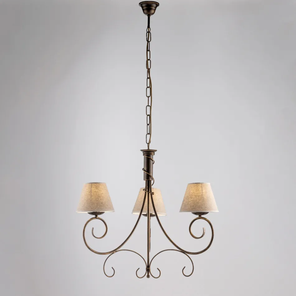 Lustre à deux lumières en verre et métal pour espaces raffinés – Draco Viadurini