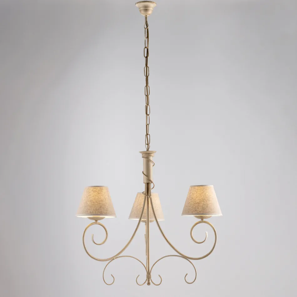 Lustre à deux lumières en verre et métal pour espaces raffinés – Draco Viadurini