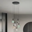 Lustre en verre soufflé coloré et à décor de ballons - Fée Viadurini
