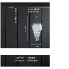 Lustre Classique de Luxe en Métal Chromé et Cristal Taillé - Lambert Viadurini