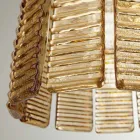 Lustre moderne 12 lumières en verre artisanal de luxe italien - Valadier Viadurini