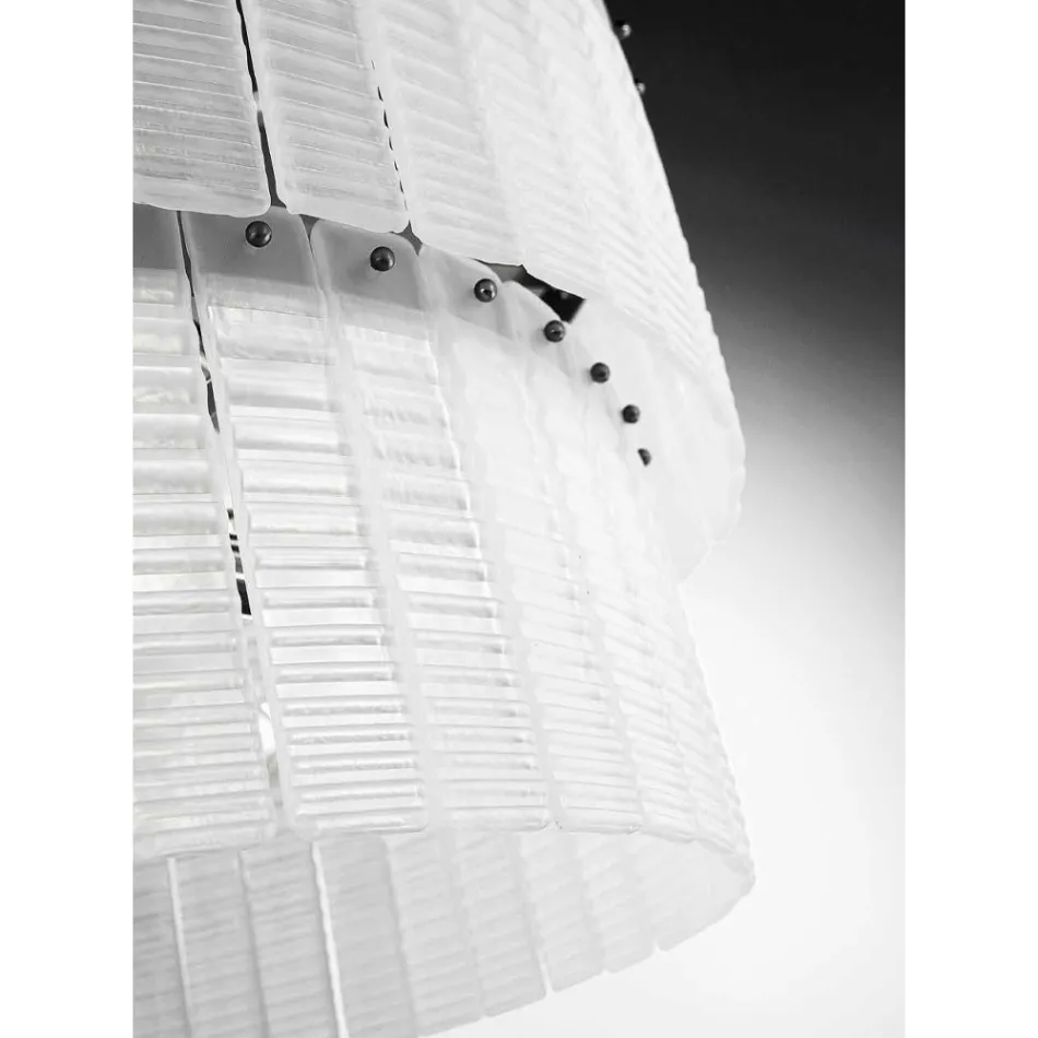 Lustre moderne 36 lumières en verre artisanal de luxe italien - Valadier Viadurini