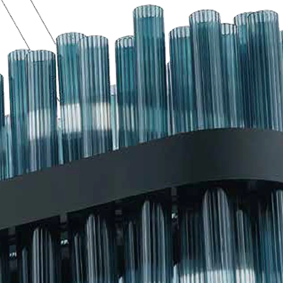 Lustre en verre soufflé artisanal italien de luxe moderne - Maesta Viadurini