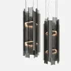 Velis - Lustre moderne en verre fusionné au design élégant, fabriqué en Italie Viadurini