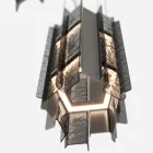 Velis - Lustre moderne en verre fusionné au design élégant, fabriqué en Italie Viadurini