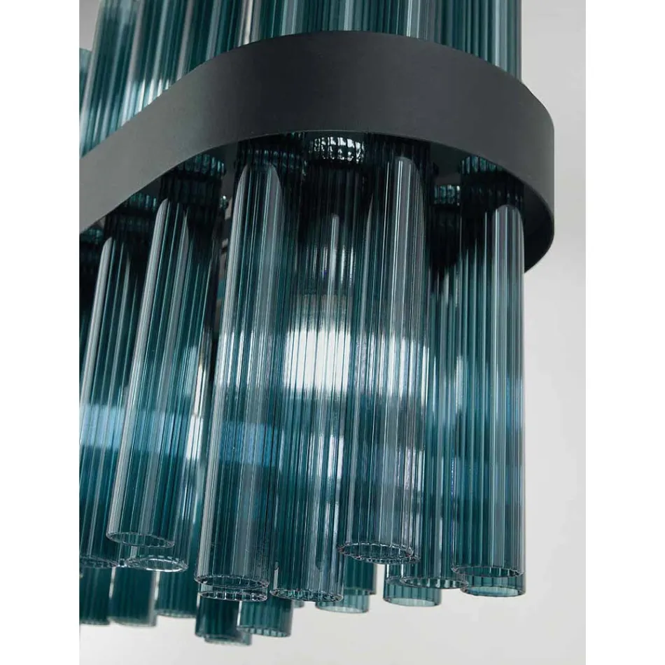 Lustre en verre soufflé de luxe artisanal italien moderne - Maesta Viadurini