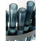 Lustre Moderne en Verre Soufflé et Métal Artisanat Italien - Maesta Viadurini