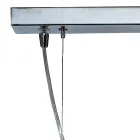 Lustre à quatre lumières sur barre linéaire en verre soufflé, fabriqué en Italie - Soffio Viadurini