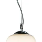 Lustre à quatre lumières sur barre linéaire en verre soufflé, fabriqué en Italie - Soffio Viadurini