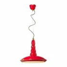 rétro lustre conçu suspension céramique Ferroluce Viadurini