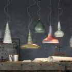 rétro lustre conçu suspension céramique Ferroluce Viadurini