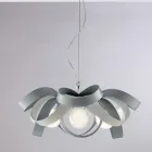 Lustre en métal blanc style shabby chic pour une décoration raffinée – Mer Viadurini