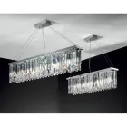 Lustre suspendu de luxe classique en métal et cristal taillé - Zolando Viadurini