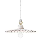 Lampe suspendue en céramique de style rustique L'Aquila par Ferroluce Viadurini