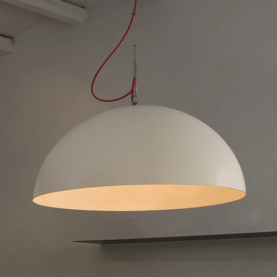 Lustre Suspendu en Laprene et Nébulite - Mezza Luna par In-es.artdesign Viadurini