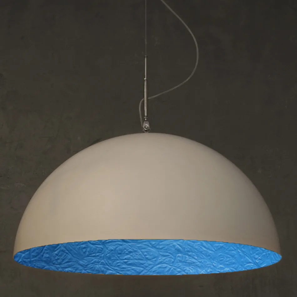 Lustre Suspendu en Laprene et Nébulite - Mezza Luna par In-es.artdesign Viadurini