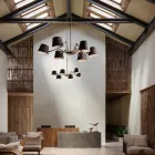 Lustre de style industriel en fer et laiton Reporter Il Fanale Viadurini