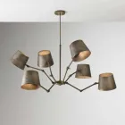 Lustre de style industriel en fer et en laiton Reporter Il Fanale Viadurini