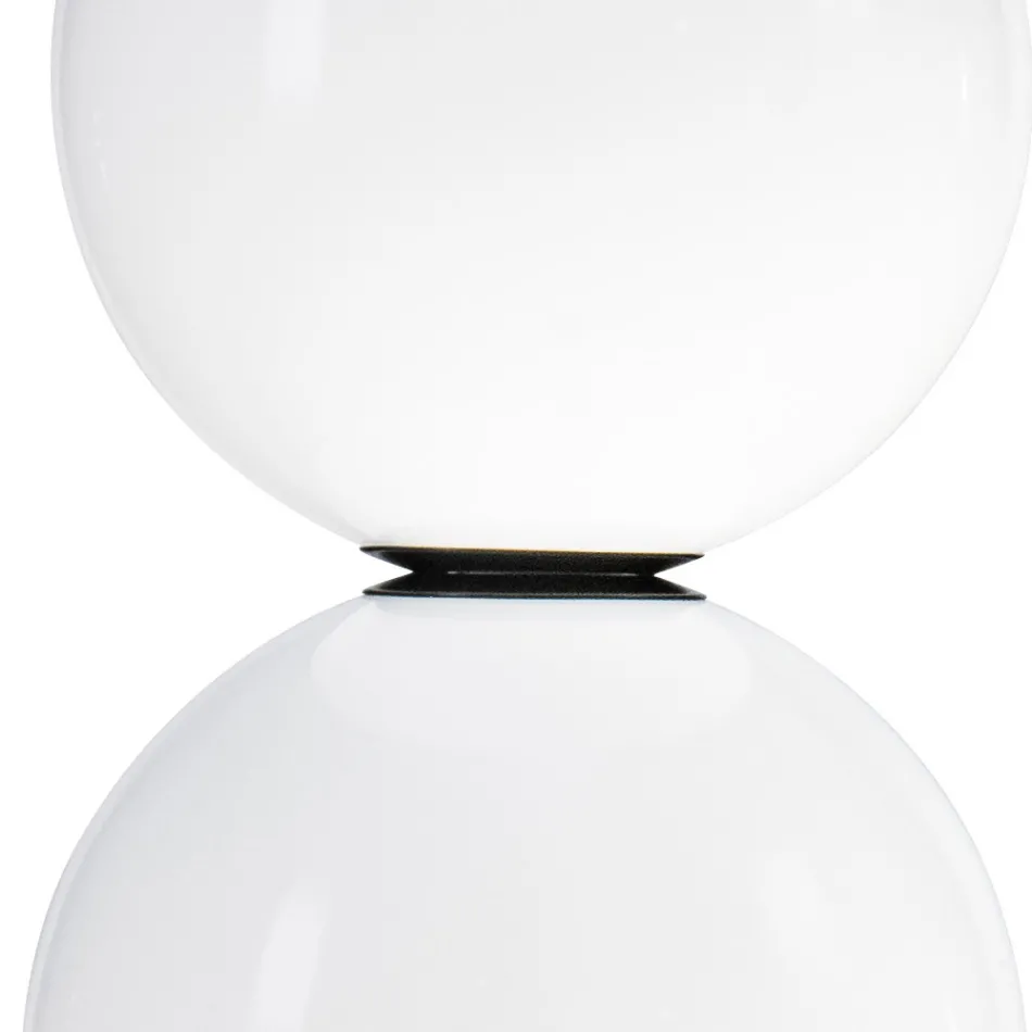 Lumira - Lustre vertical à trois lumières en verre soufflé, fabriqué en Italie Viadurini