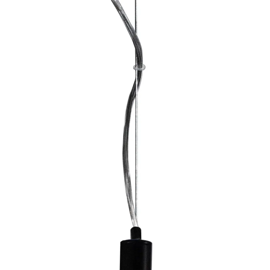 Lumira - Lustre vertical à trois lumières en verre soufflé, fabriqué en Italie Viadurini
