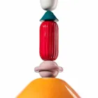 Lustre Vintage en Céramique Vert ou Jaune Fabriqué en Italie - Ferroluce Lariat Viadurini