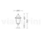 Lanterne d'extérieur en aluminium et verre sablé Made in Italy - Alchemist Viadurini