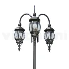 Lampadaire 3 Lumières Style Vintage en Aluminium Anthracite Made in Italy - Empire Viadurini