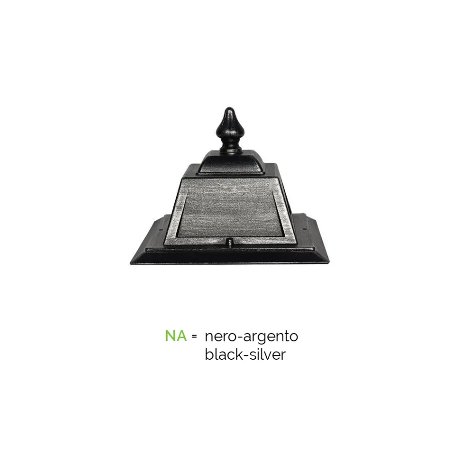 Lampadaire 3 Lumières Style Vintage en Aluminium et Verre Made in Italy - Doroty Viadurini