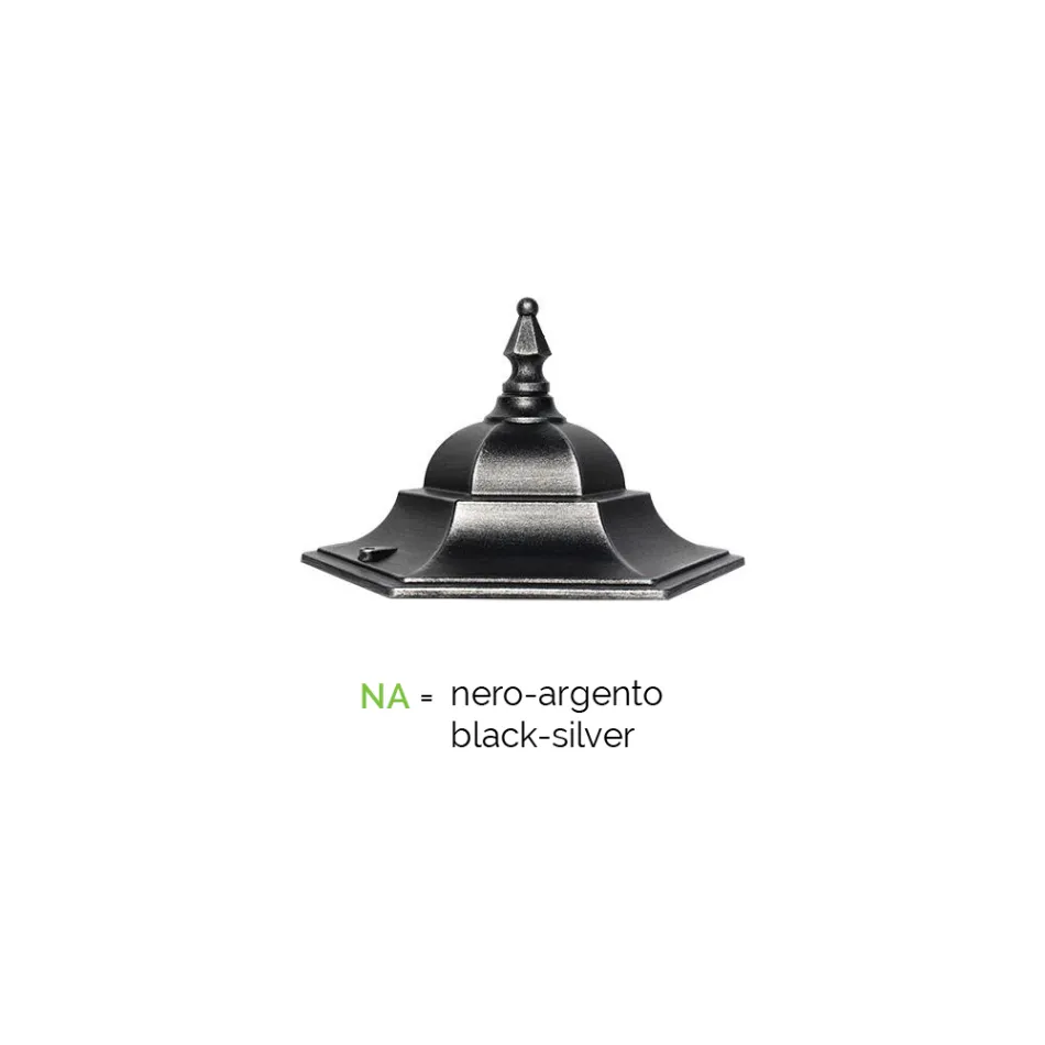 Lampadaire 2 Lumières en Aluminium et Verre Made in Italy Vintage - Janira Viadurini