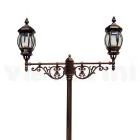 Lampadaire 2 Lumières Style Vintage en Aluminium Fabriqué en Italie - Leona Viadurini