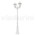 Lampe Vintage à 2 Lumières en Aluminium Blanc Fabriquée en Italie - Terella