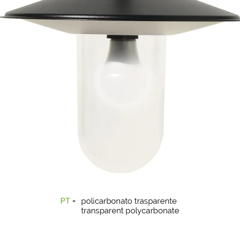 Lampadaire 3 Lumières Style Vintage en Aluminium Gris Fabriqué en Italie - Belen Viadurini