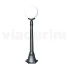 Lampadaire de 110 cm de haut en Acrylique et Aluminium Anthracite Fabriqué en Italie - Trovaantracite Viadurini