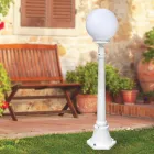 Lampadaire de 110 cm de haut en acrylique blanc et aluminium fabriqué en Italie - Trovabianco Viadurini
