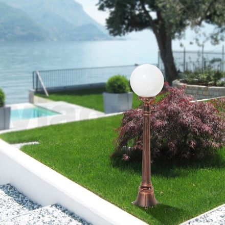 Lampadaire de 110 cm de haut en acrylique noir et aluminium Made in Italy - Trovanero Viadurini