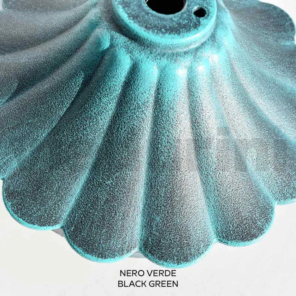 Lampadaire de 110 cm de haut en acrylique noir et aluminium fabriqué en Italie - Trovanero Viadurini