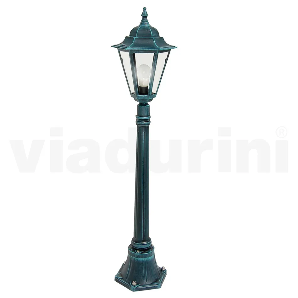 Lampe de jardin de 117 cm de hauteur en verre et 5 finitions en aluminium - Pinako Viadurini