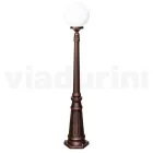 Lampadaire de 145 cm de haut en acrylique noir et aluminium fabriqué en Italie - Trovanero Viadurini