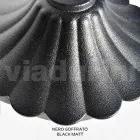 Lampadaire de 145 cm de haut en acrylique noir et aluminium Made in Italy - Trovanero Viadurini