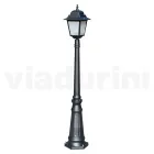 Lampadaire de 152 cm de haut en verre anthracite et aluminium fabriqué en Italie - Scintilla Viadurini