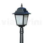 Lampadaire de 152 cm de haut en verre anthracite et aluminium fabriqué en Italie - Scintilla Viadurini