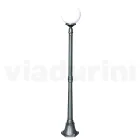 Lampadaire de 172 cm de haut en Acrylique et Aluminium Anthracite Fabriqué en Italie - Trovaantracite Viadurini