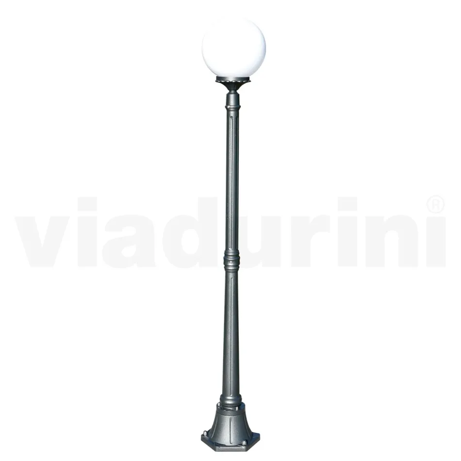 Lampadaire de 172 cm de haut en Acrylique et Aluminium Anthracite Fabriqué en Italie - Trovaantracite Viadurini