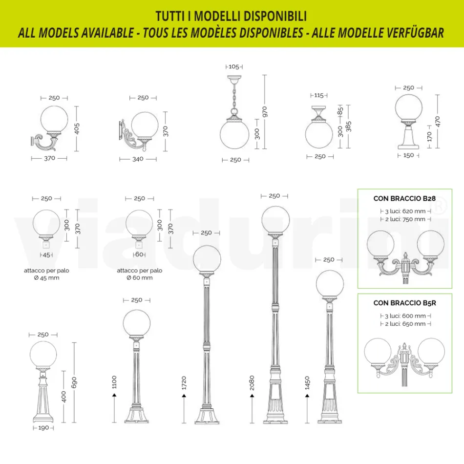 Lampadaire de 172 cm de haut en Acrylique et Aluminium Anthracite Fabriqué en Italie - Trovaantracite Viadurini