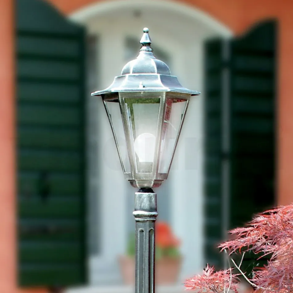 Lampe de jardin hauteur 179 cm en verre et 5 finitions aluminium - Pinako Viadurini