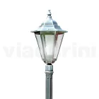 Lampe de jardin hauteur 179 cm en verre et 5 finitions aluminium - Pinako Viadurini