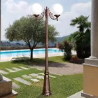 Lampadaire de 200 cm de haut en acrylique noir et aluminium Made in Italy - Trovanero Viadurini